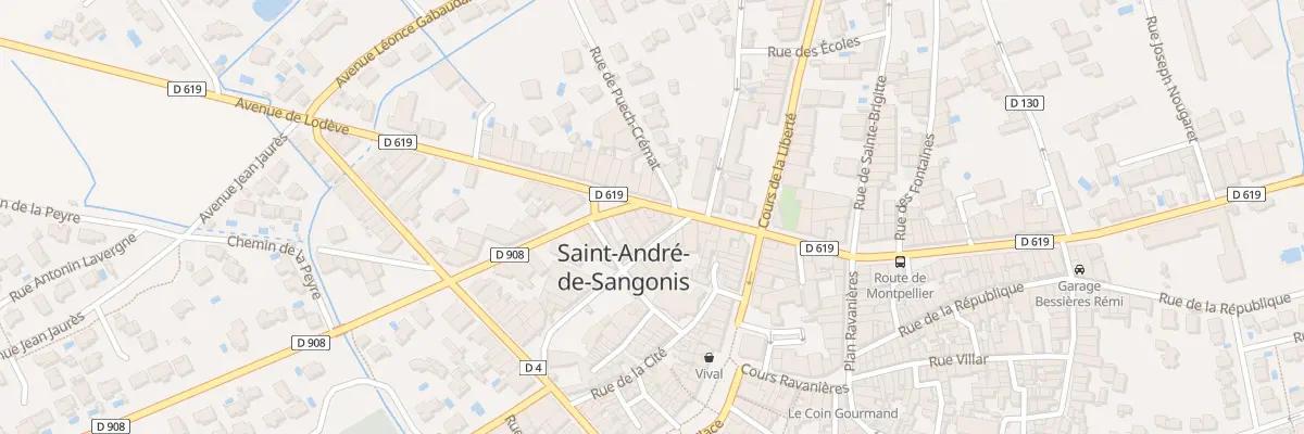 Plan du 13 Av de Lodève à Saint-André-de-Sangonis