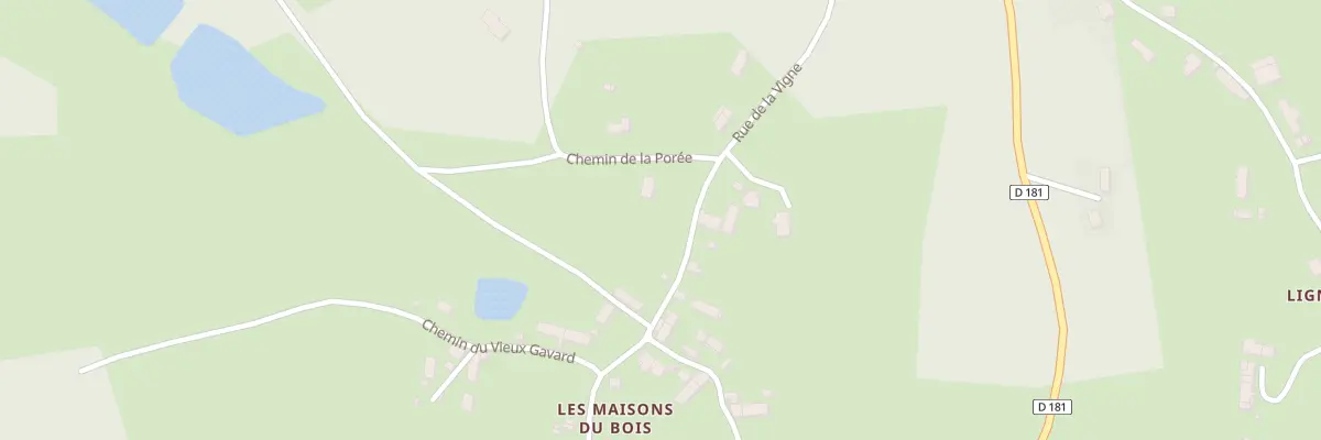 Plan du 1 Che de la Porée à Crux-la-Ville