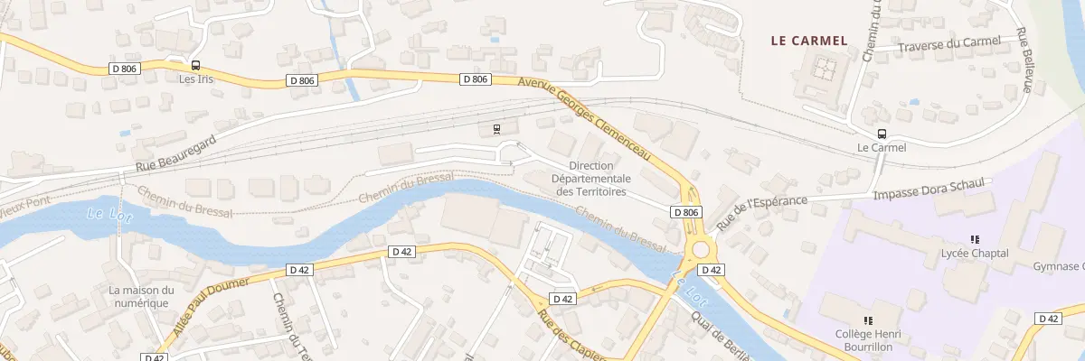 Plan du 9 Av de la Gare à Mende