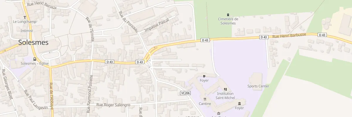 Plan du 21 Pl du Béart à Solesmes