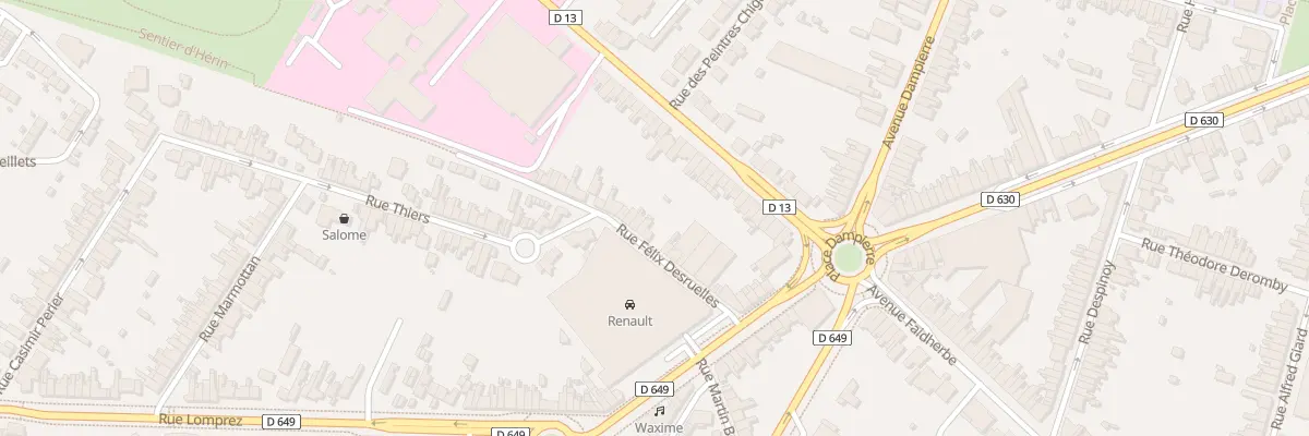 Plan du 16 Rue Félix Desruelles à Valenciennes