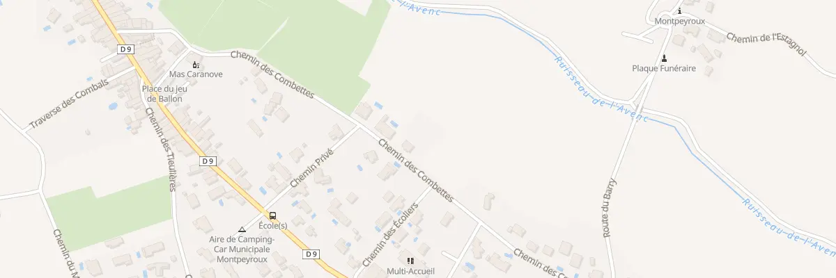 Plan du 8 Che des Combettes à Montpeyroux