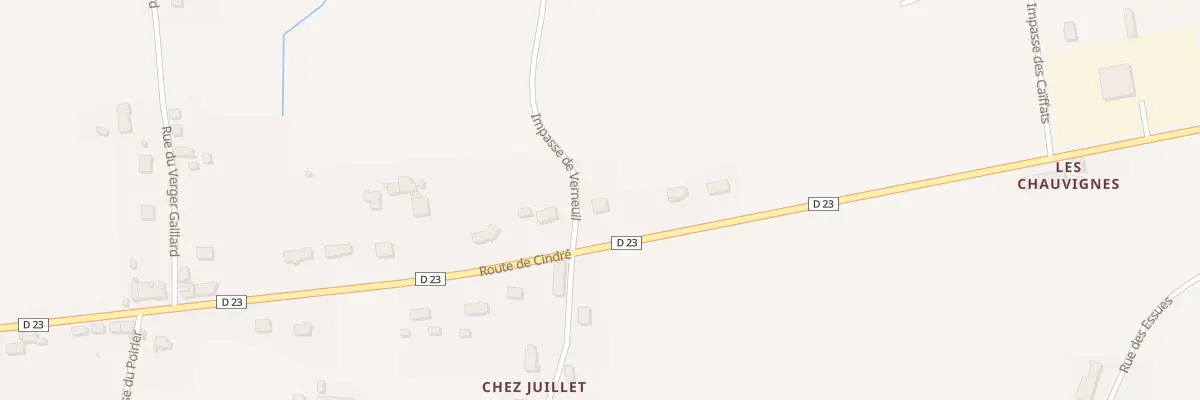 Plan du 53 Rte de Cindré à Boucé