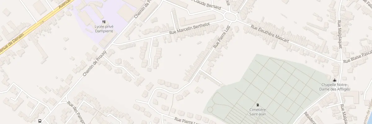 Plan du 26 Rue Pierre Loti à Valenciennes