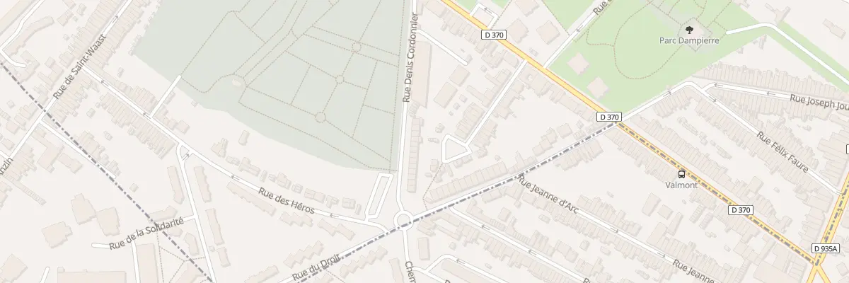 Plan du 8 Rue Denis Cordonnier à Anzin