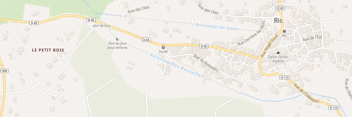 Plan du 23 Rue du Ruisseau à Ris