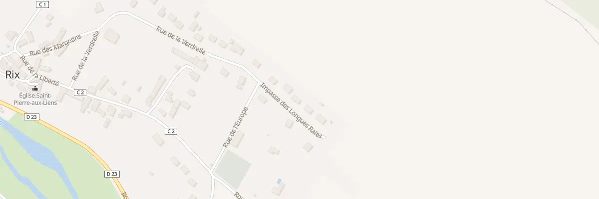 Plan du 160 Les Longues Raies à Rix