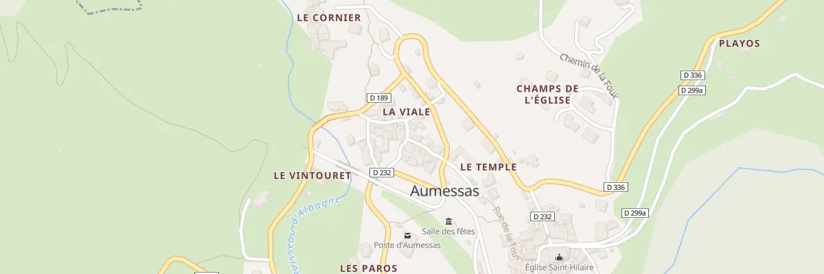 Plan du 5058 La Viale à Aumessas