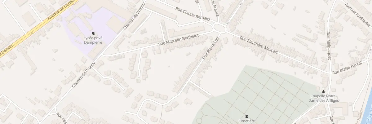 Plan du 10 Rue Pierre Loti à Valenciennes