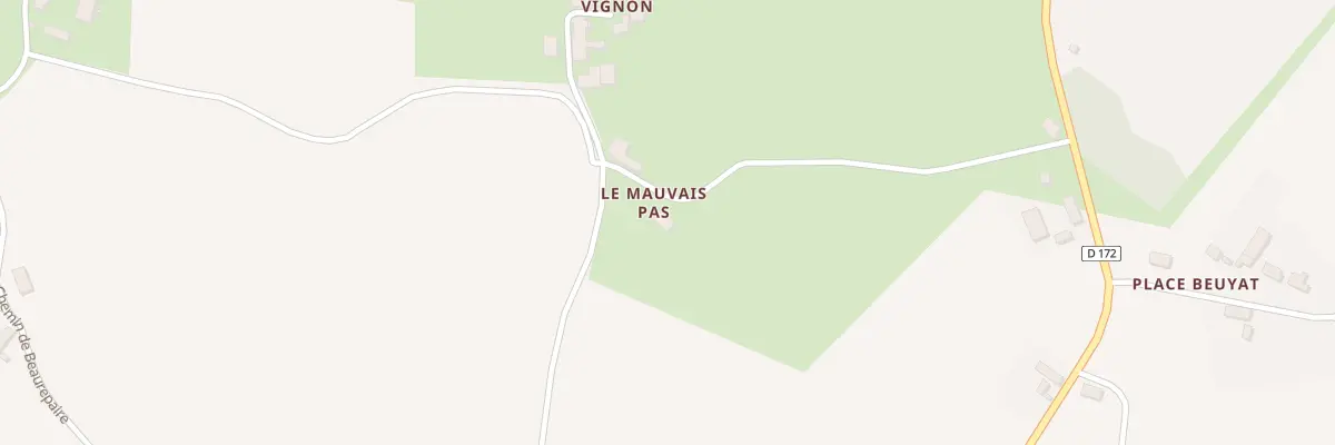 Plan du 1 Che de l’Ouche Vignon à Montaigu-le-Blin