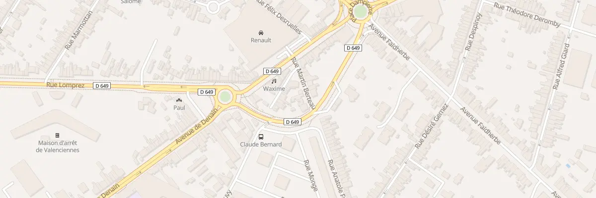 Plan du 5 Rue Martin Berteau à Valenciennes