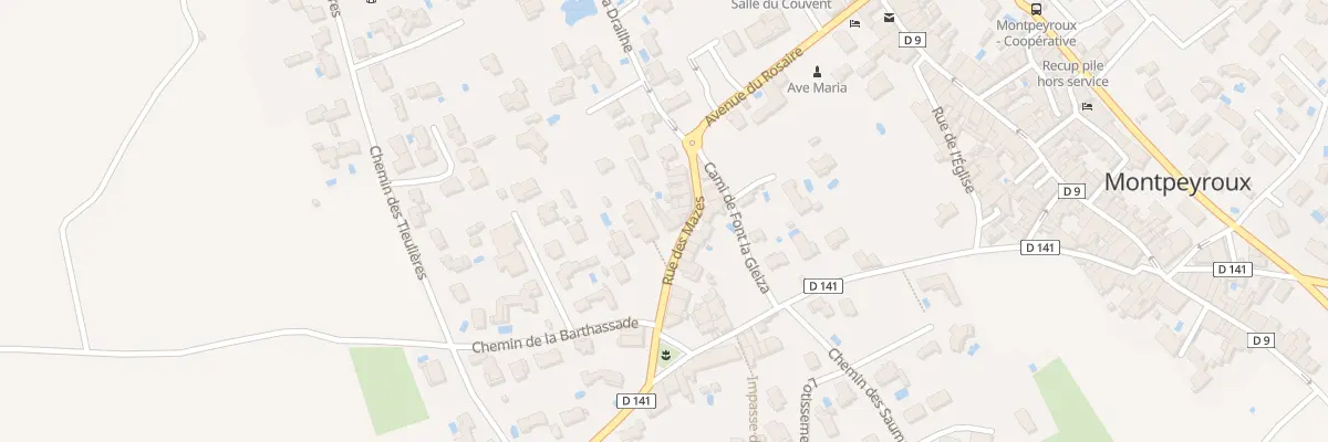Plan du 5225 Rue des Mazes à Montpeyroux