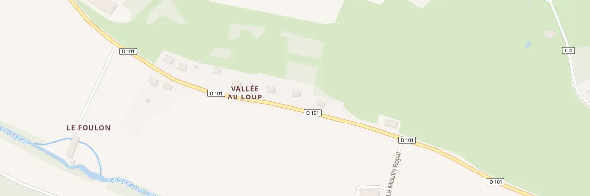 Plan du 6 Vallee au Loup à Surgy