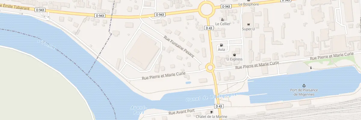Plan du 70 Rue Pierre et Marie Curie à Migennes