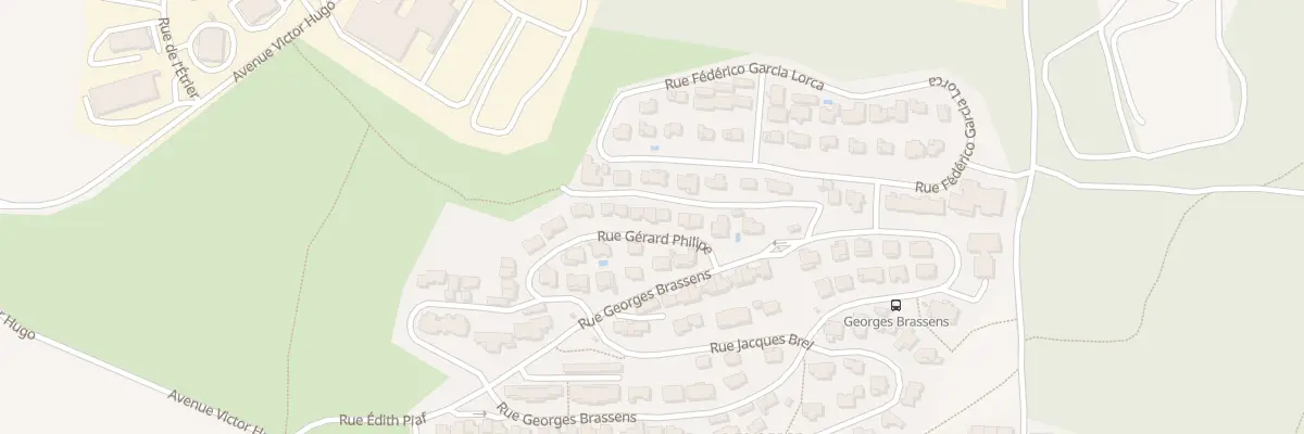 Plan du 23 Rue Gérard Philipe à Mende