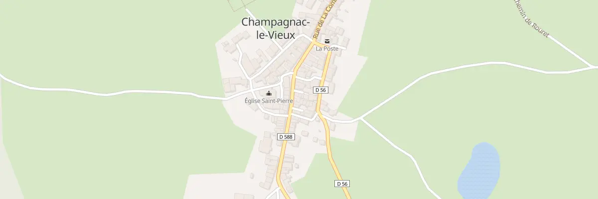 Plan du 40 Rue Principale à Champagnac-le-Vieux