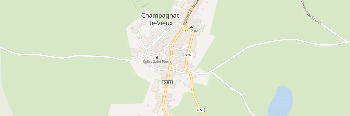 Plan du 2 Imp du Centre à Champagnac-le-Vieux