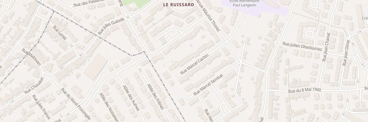 Plan du 17 Rue Marcel Cachin à Beuvrages