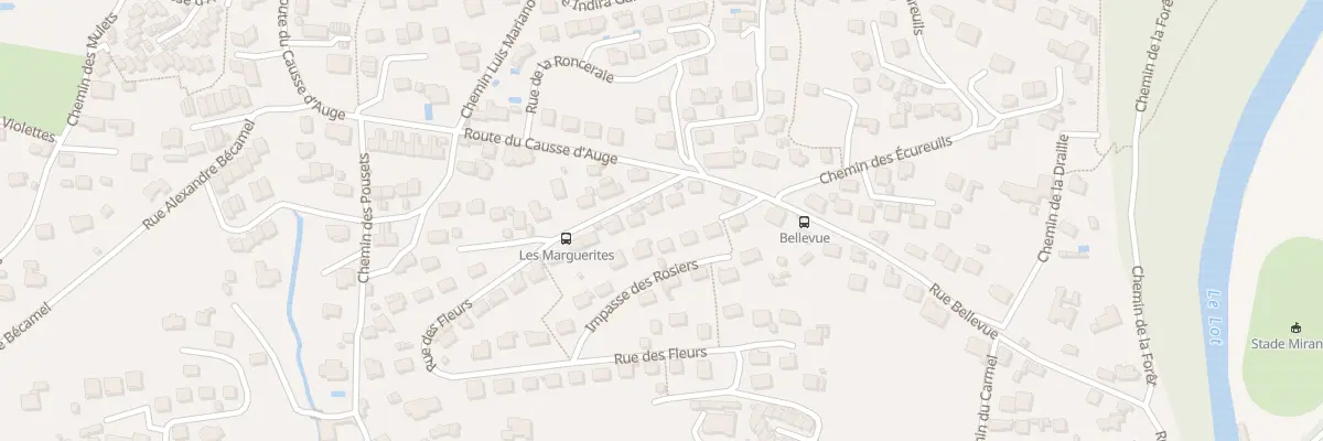 Plan du 56 Rue des Fleurs à Mende