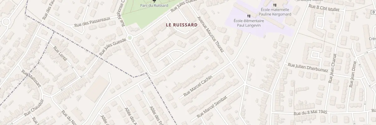 Plan du 12 Rue Paul Vaillant-Couturier à Beuvrages