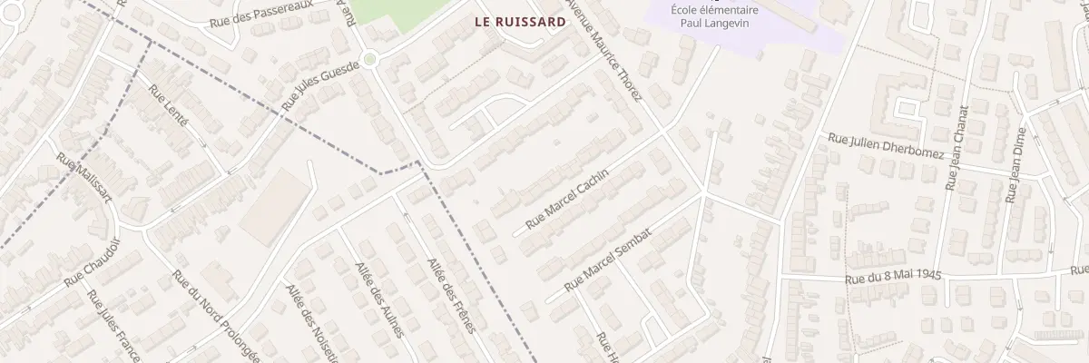Plan du 15 Rue Marcel Cachin à Beuvrages