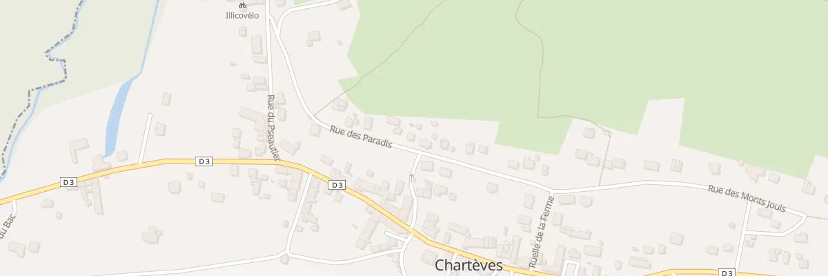 Plan du 15 Rue des Paradis à Chartèves