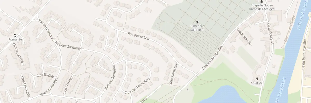 Plan du 92 Rue Pierre Loti à Valenciennes