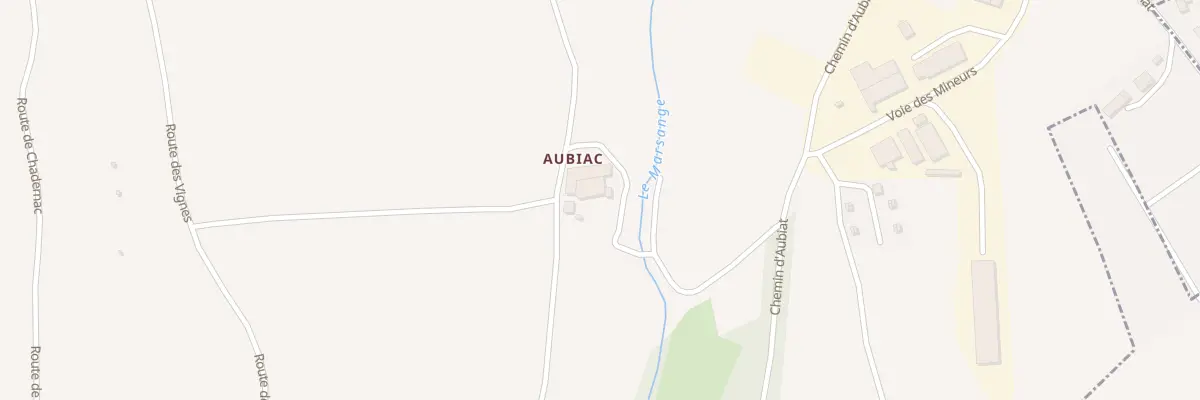 Plan du 1554 Aubiac à Langeac