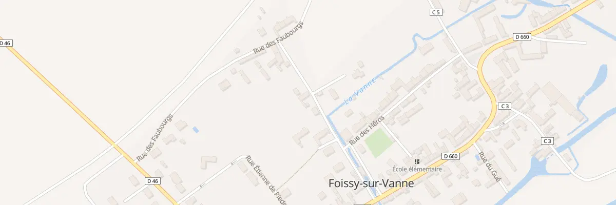 Plan du 6 Rue de la Poste à Foissy-sur-Vanne
