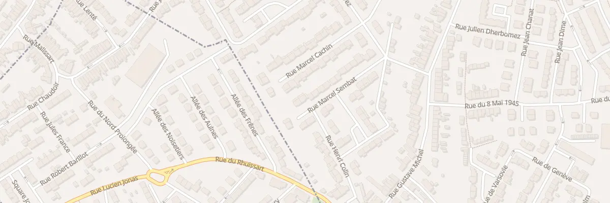 Plan du 25 Rue Marcel Sembat à Beuvrages