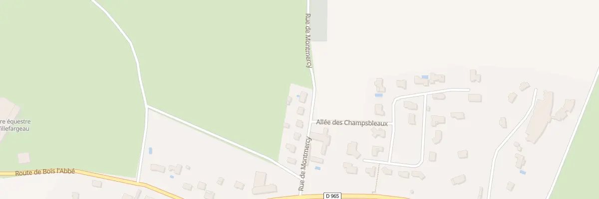 Plan du 11 Rue de Montmercy à Villefargeau