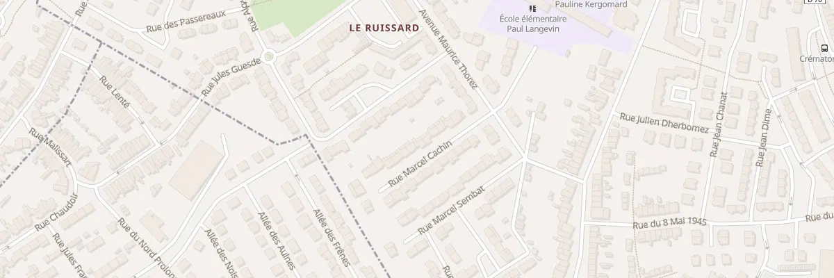 Plan du 11 Rue Marcel Cachin à Beuvrages