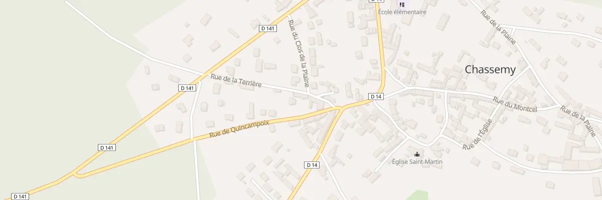 Plan du 1 Rue de la Terrière à Chassemy