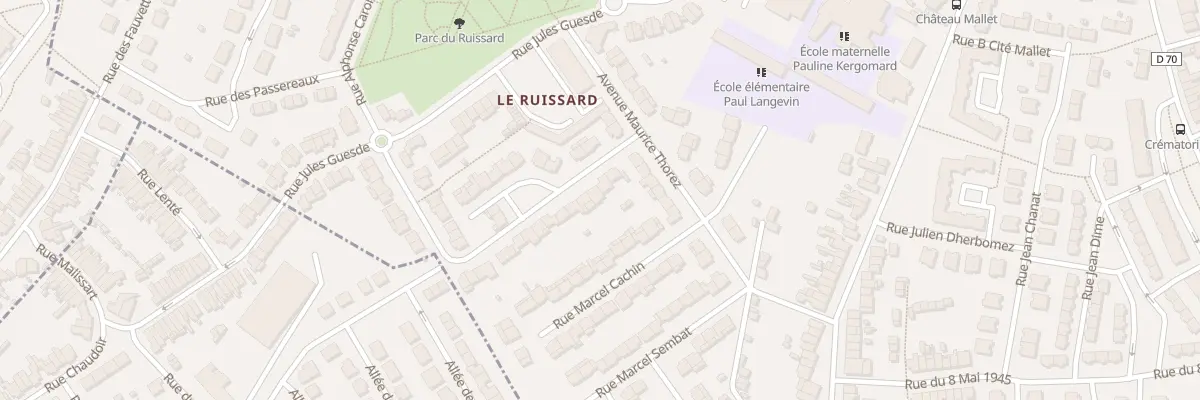 Plan du 6 Rue Paul Vaillant-Couturier à Beuvrages