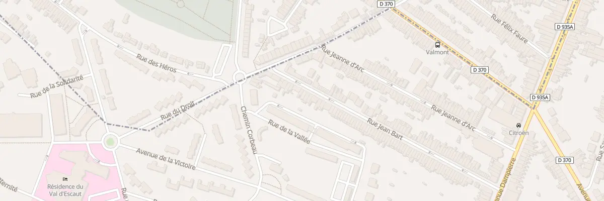 Plan du 127 Rue Jean Bart à Valenciennes