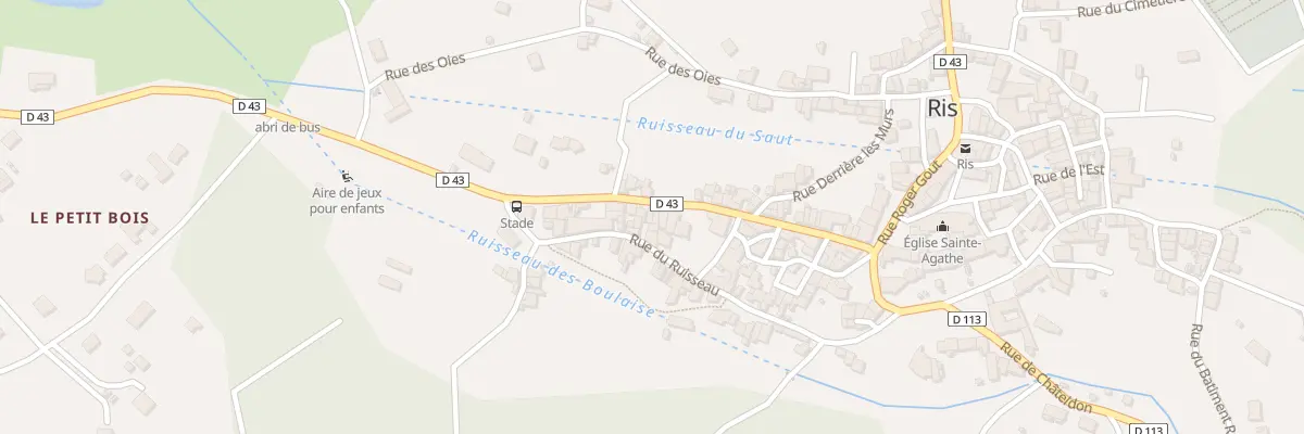 Plan du 25 Rue de la Gare à Ris