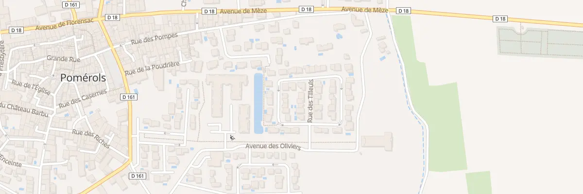 Plan du 10 Rue du Romarin à Pomérols