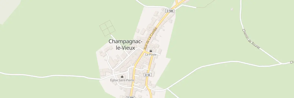 Plan du 5090 Le Bourg à Champagnac-le-Vieux