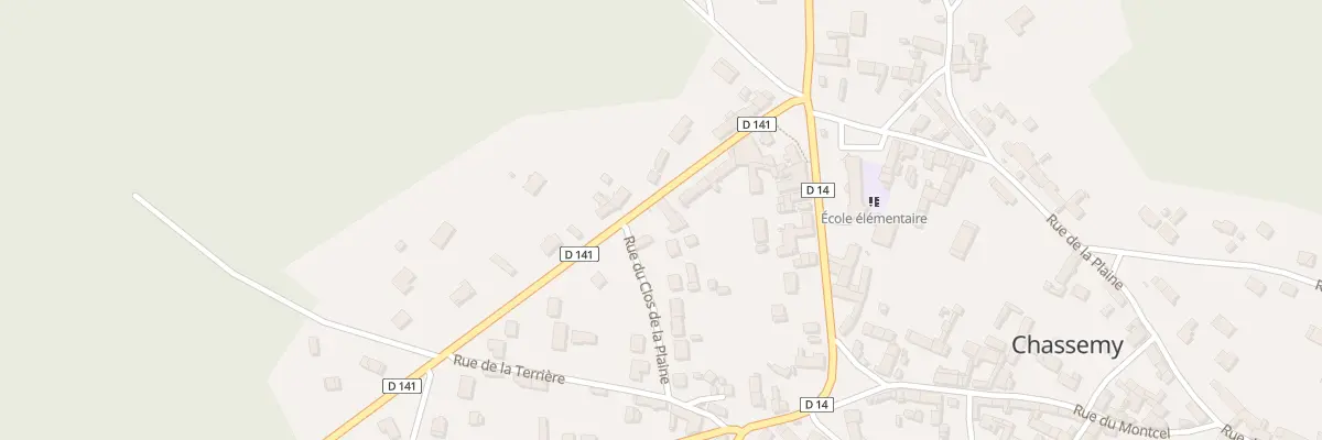Plan du 7 Rue de la Libération à Chassemy
