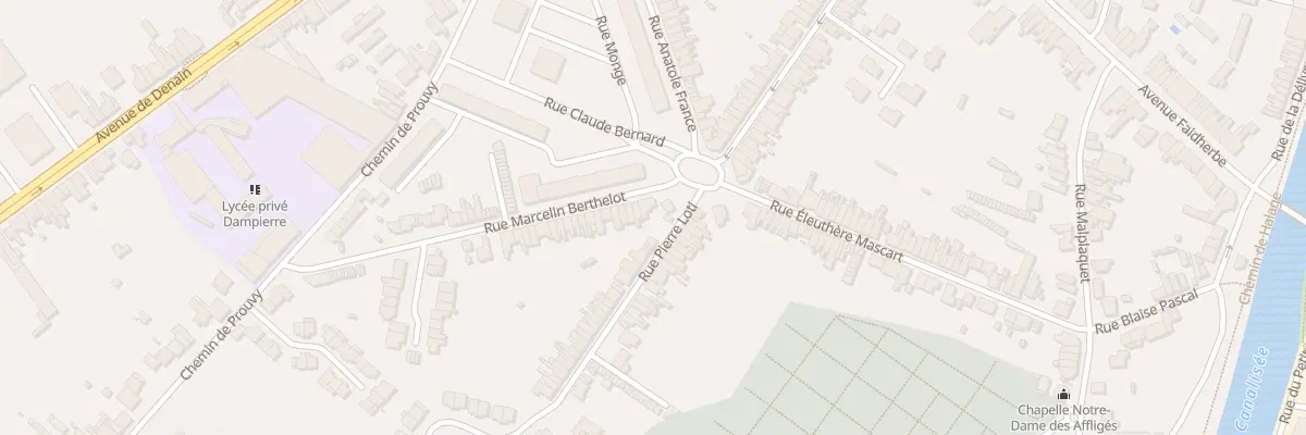 Plan du 3 Rue Marcellin Berthelot à Valenciennes