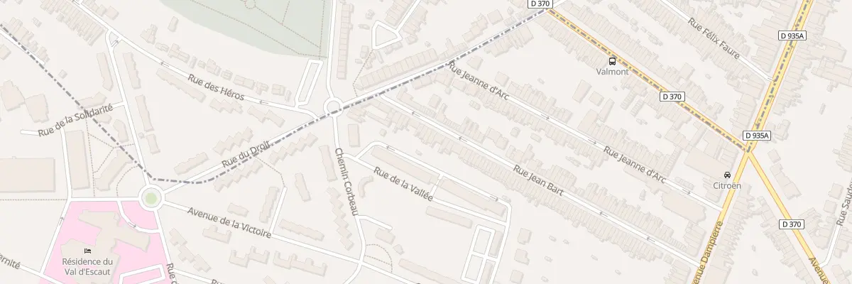 Plan du 125 Rue Jean Bart à Valenciennes