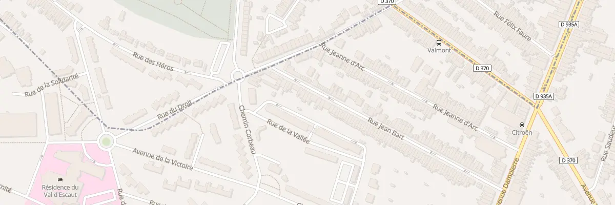 Plan du 123 Rue Jean Bart à Valenciennes