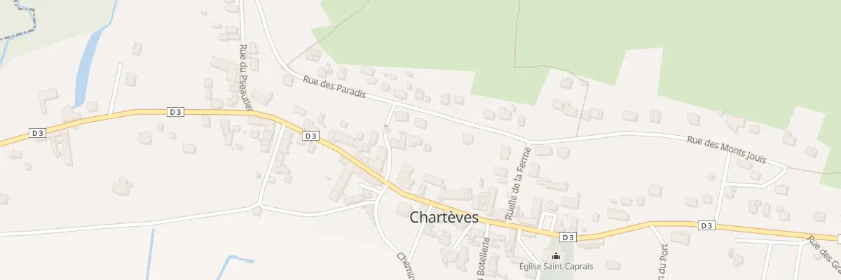 Plan du 6B Rue des Paradis à Chartèves