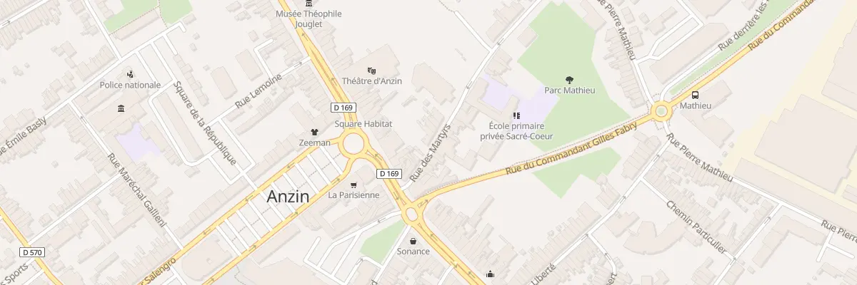 Plan du 6 Rue des Martyrs à Anzin