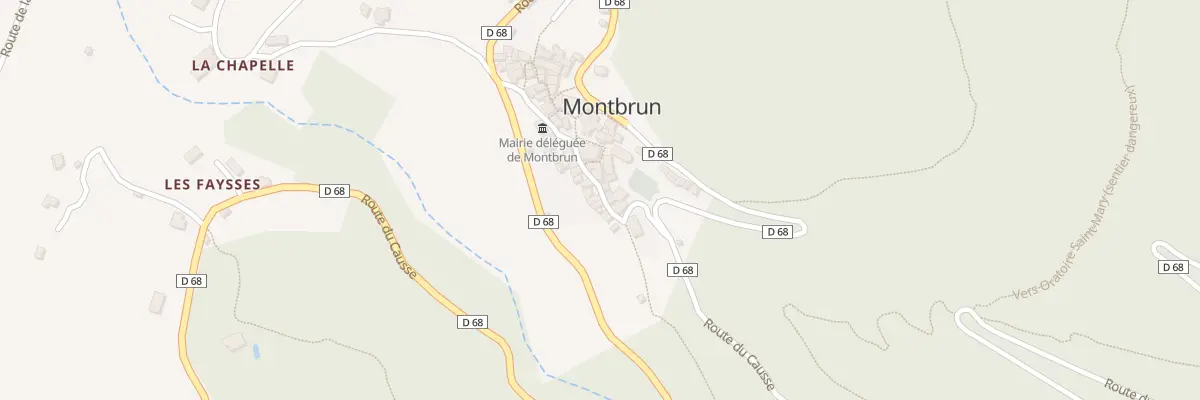 Plan du 5048 Montbrun Village à Gorges du Tarn Causses