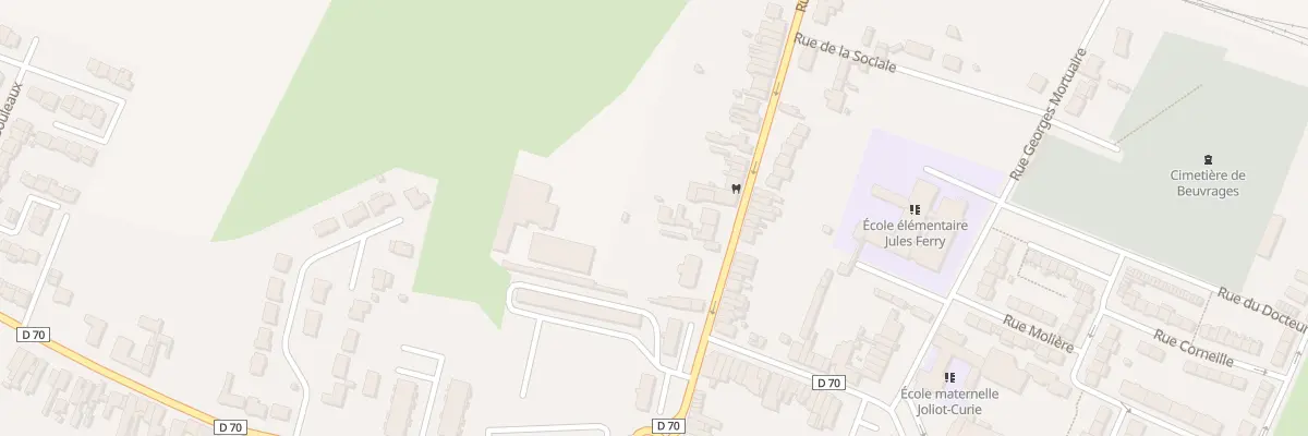 Plan du 6 Rue des Poilus à Beuvrages