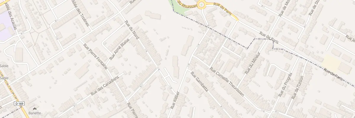 Plan du 100 Rue Kleber à Anzin