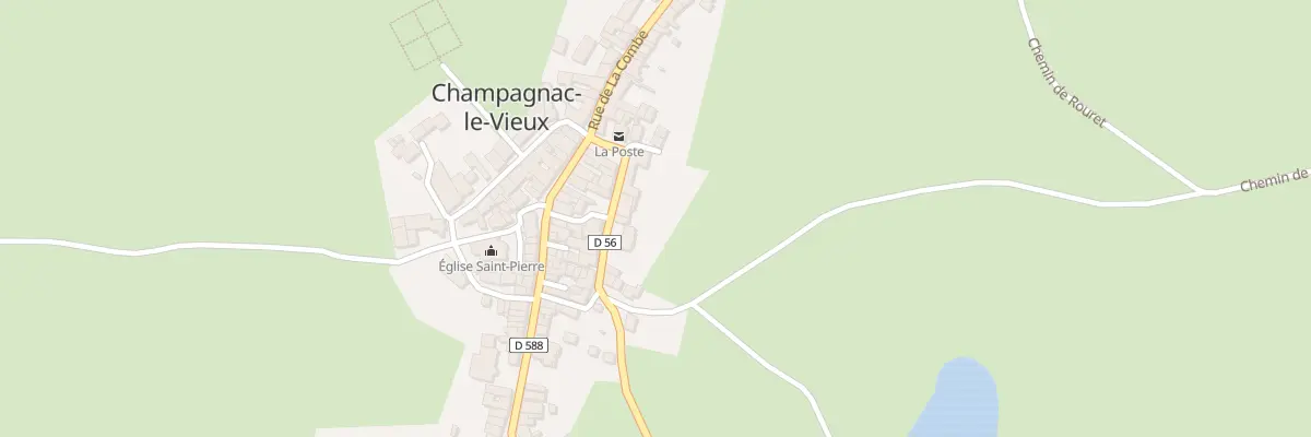 Plan du 5162 Le Bourg à Champagnac-le-Vieux