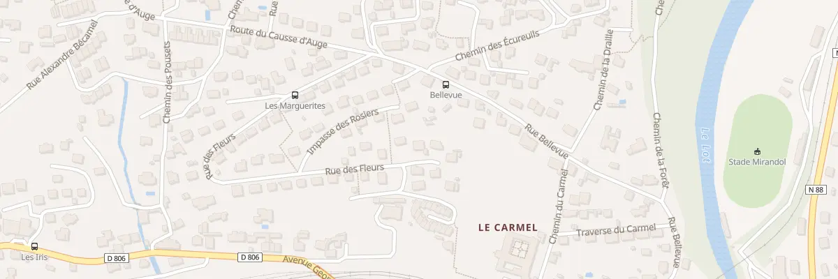 Plan du 16 Rue des Fleurs à Mende