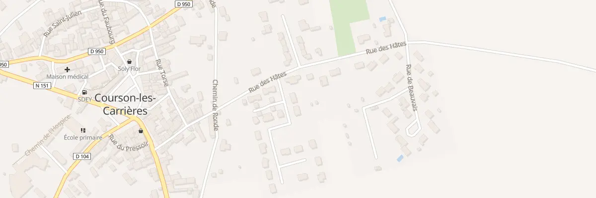 Plan du 1 Rue du Verger à Courson-les-Carrières